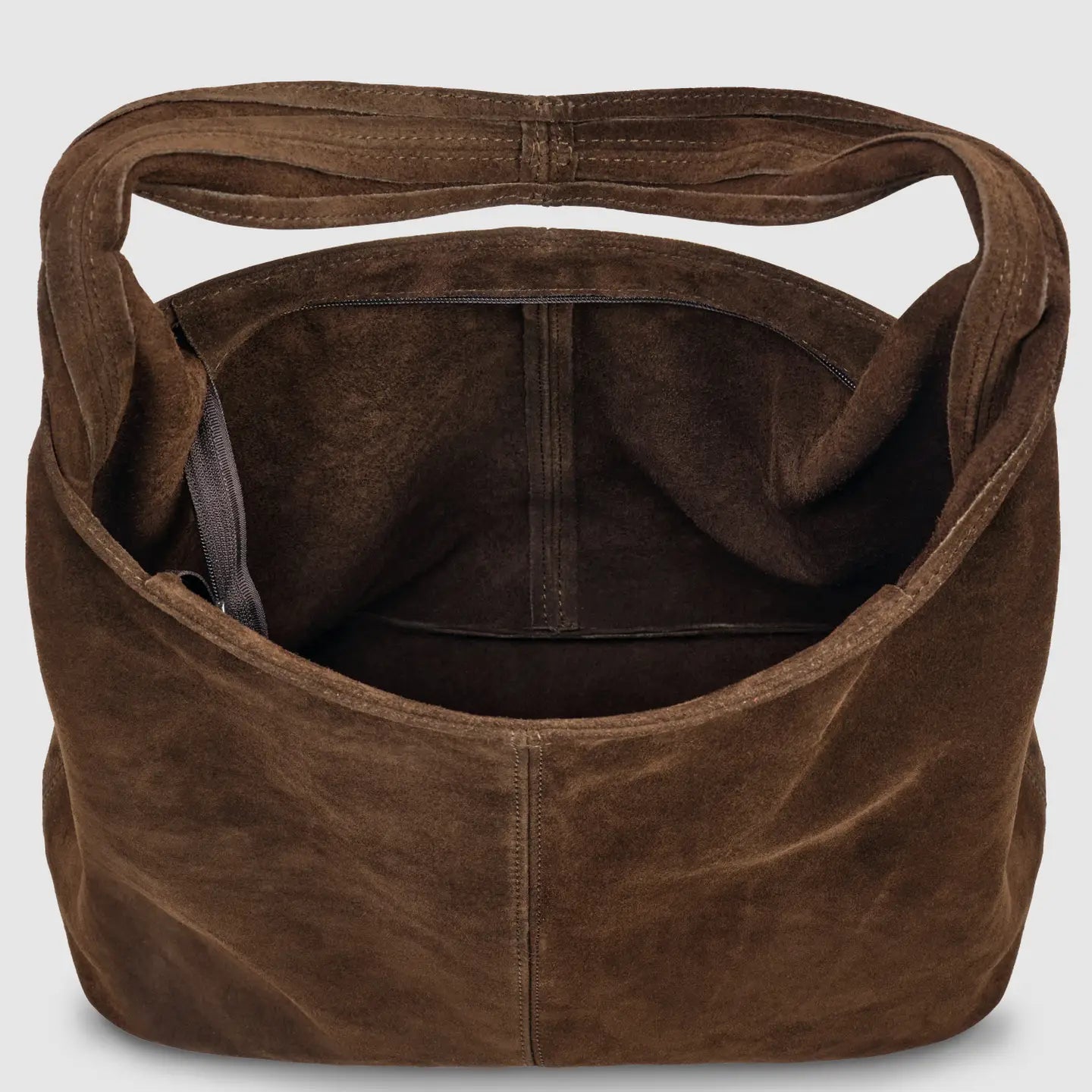 Suede Leather Hobo Bag