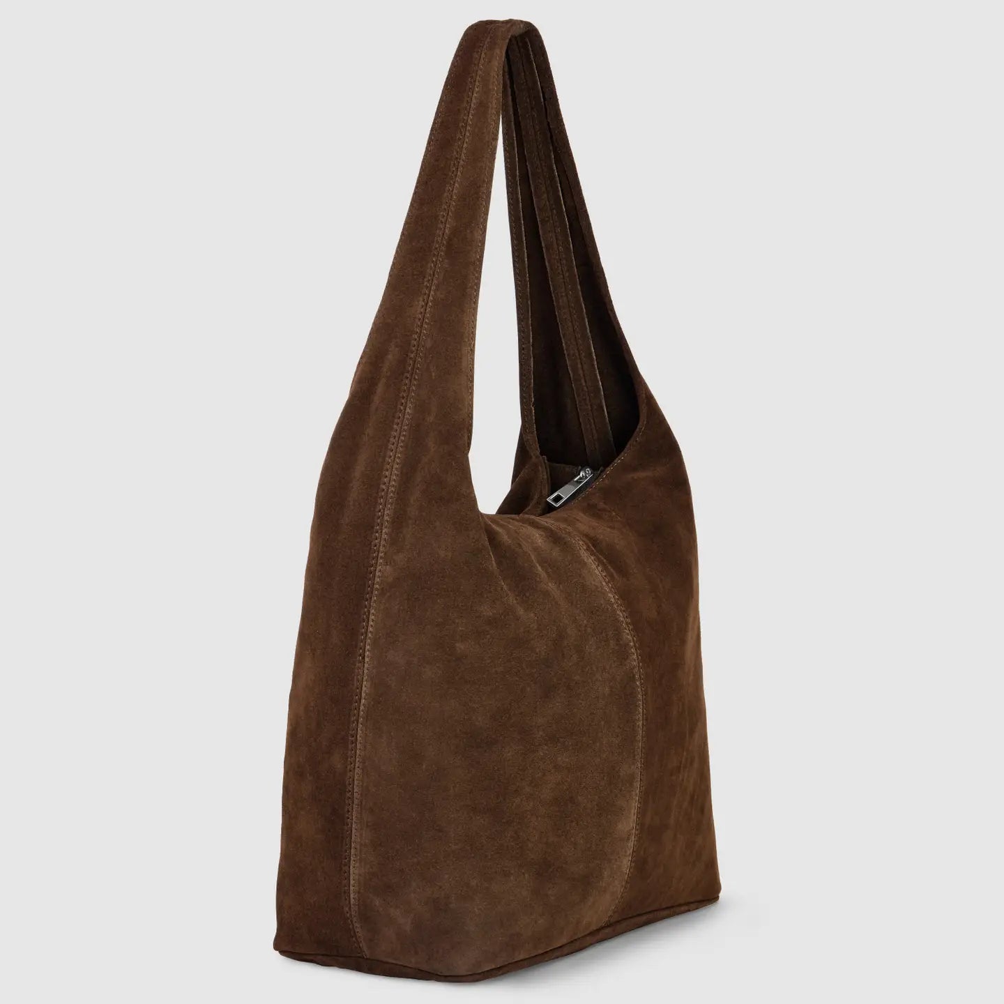 Suede Leather Hobo Bag