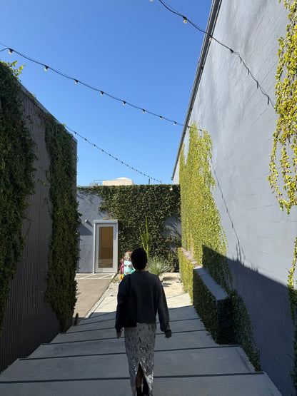 SILVER Glitter long skirts