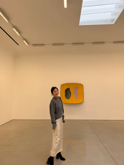 SILVER Glitter long skirts