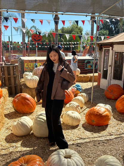 🌰 Vintage Suede Oversized Jacket