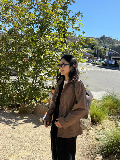 🌰 Vintage Suede Oversized Jacket