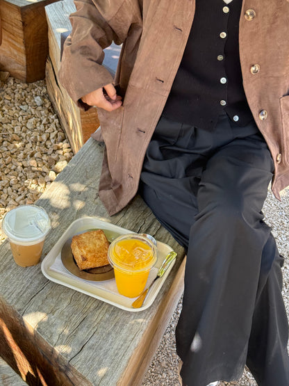 🌰 Vintage Suede Oversized Jacket