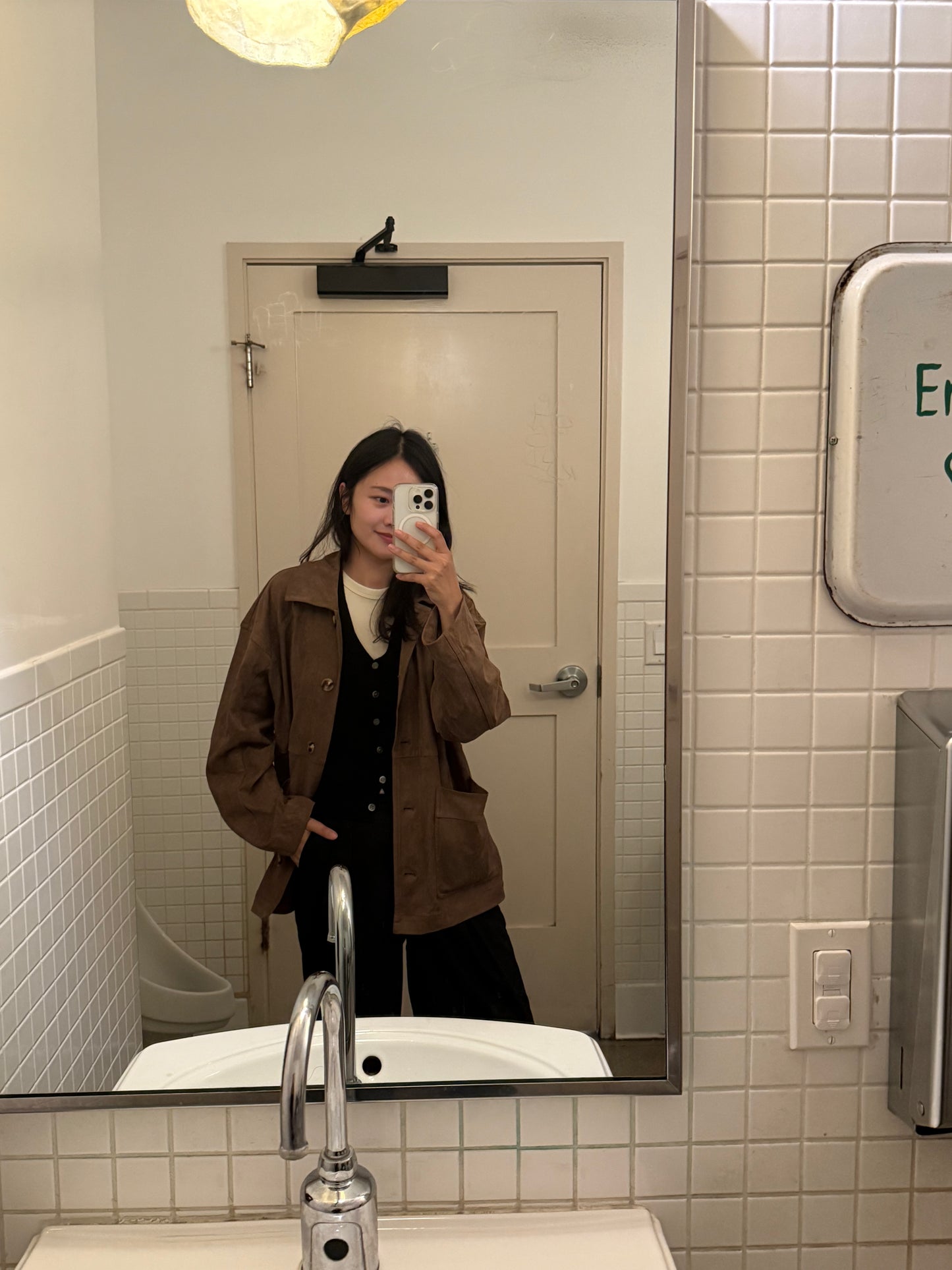 🌰 Vintage Suede Oversized Jacket