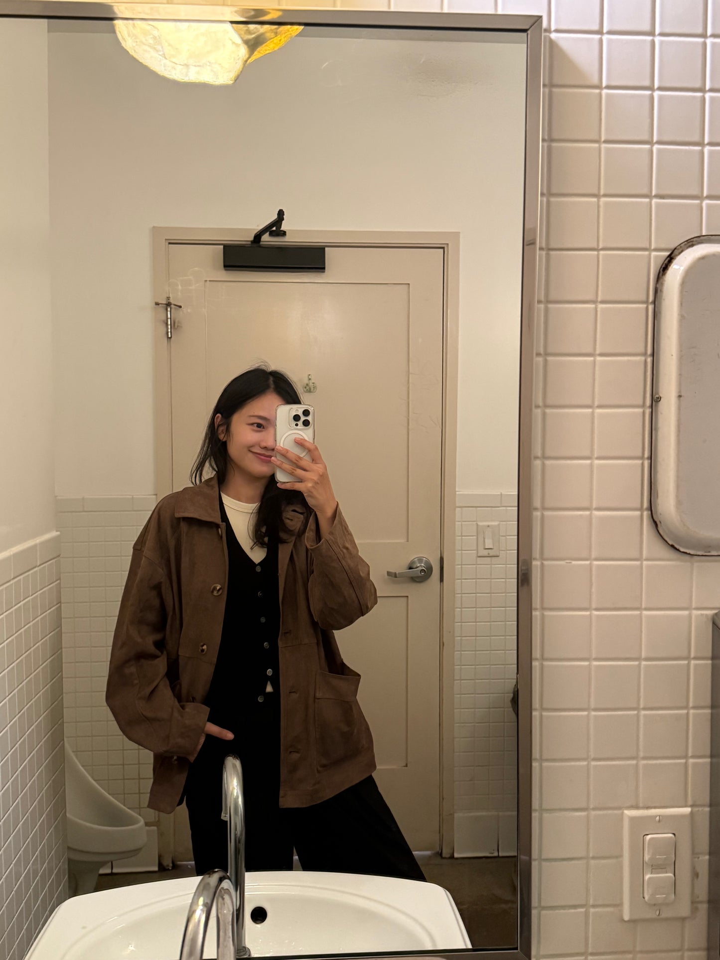 🌰 Vintage Suede Oversized Jacket