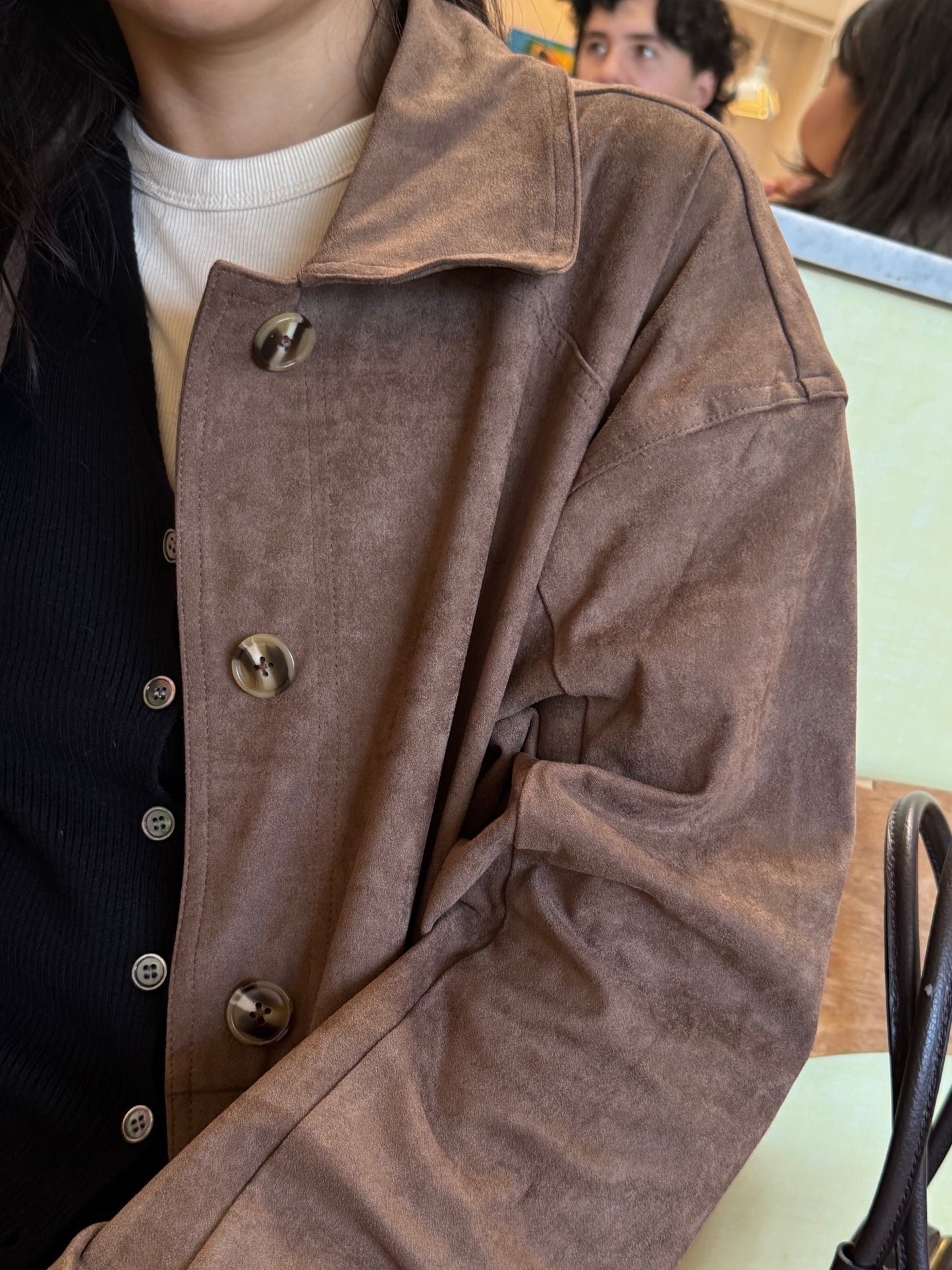 🌰 Vintage Suede Oversized Jacket