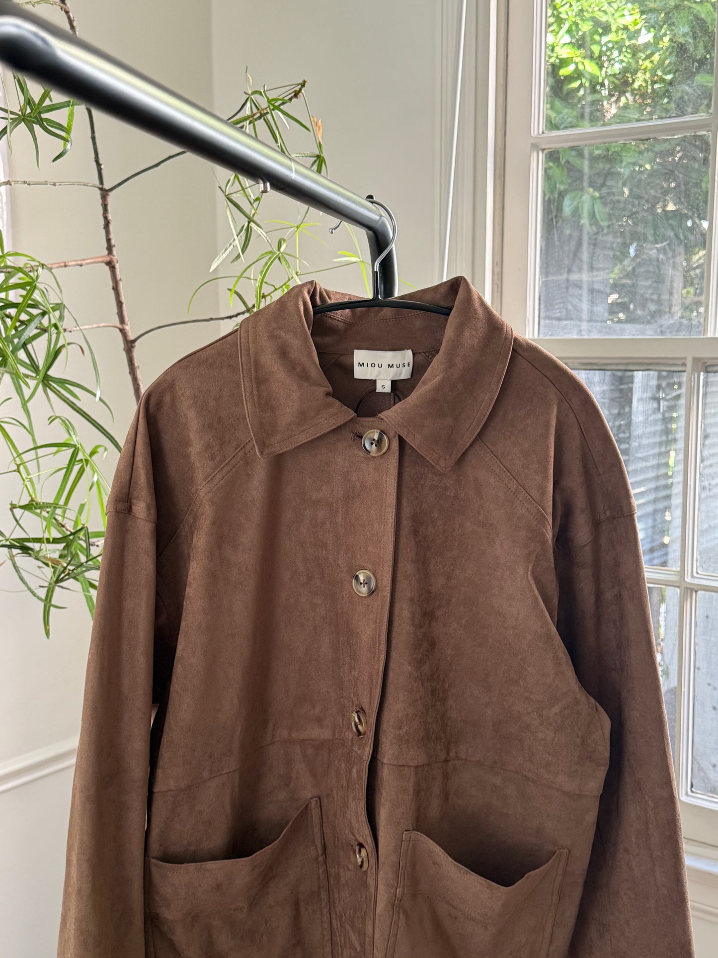 🌰 Vintage Suede Oversized Jacket