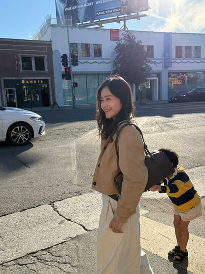 ☀️ Soft Suede Cropped jacket
