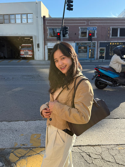 ☀️ Soft Suede Cropped jacket