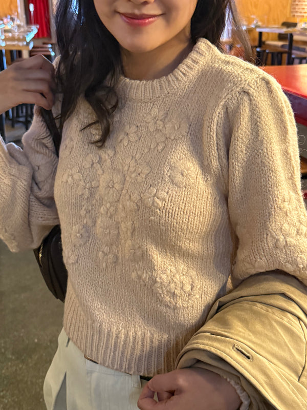 Fluffy Bloom Knit Sweater