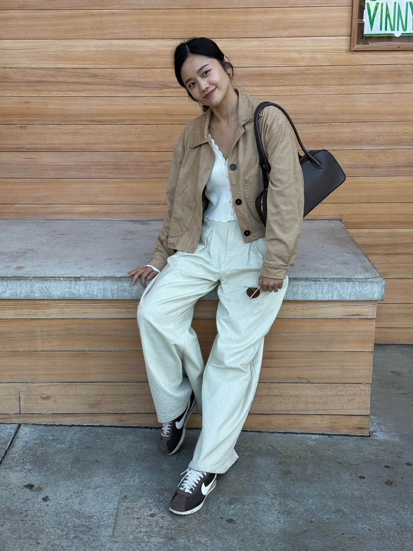 ☀️ Soft Suede Cropped jacket