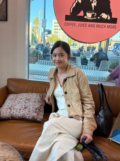 ☀️ Soft Suede Cropped jacket