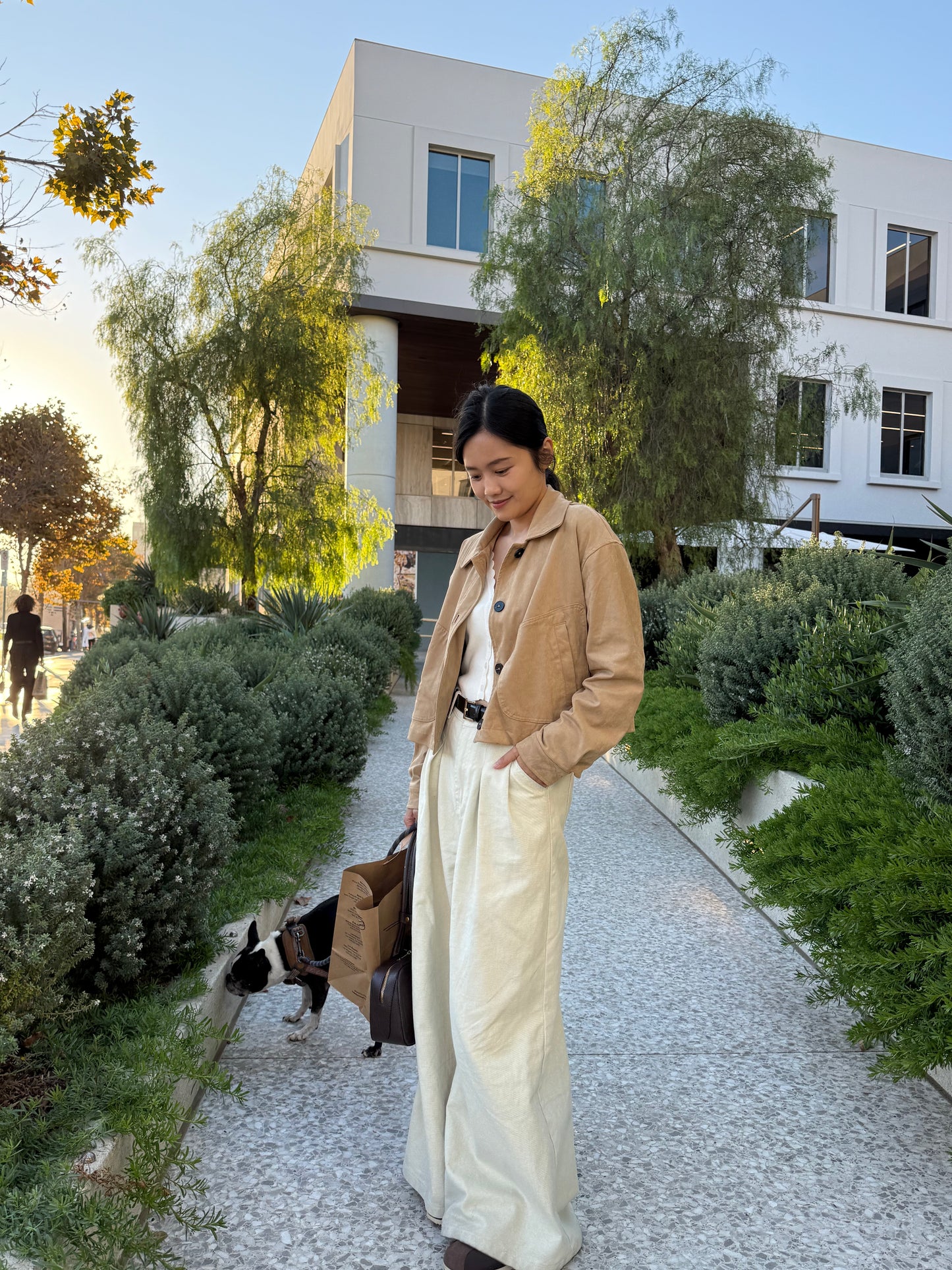 ☀️ Soft Suede Cropped jacket