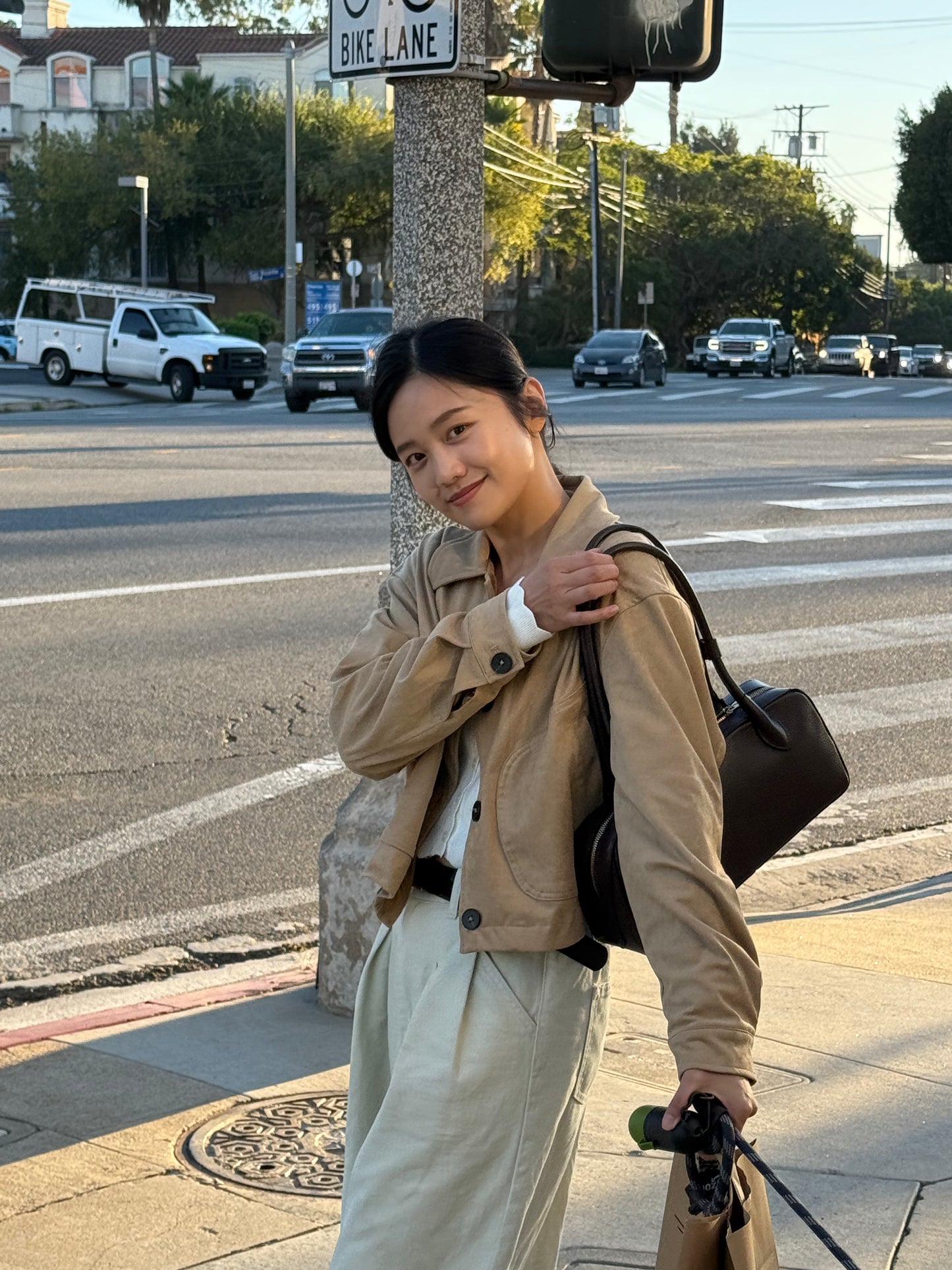 ☀️ Soft Suede Cropped jacket