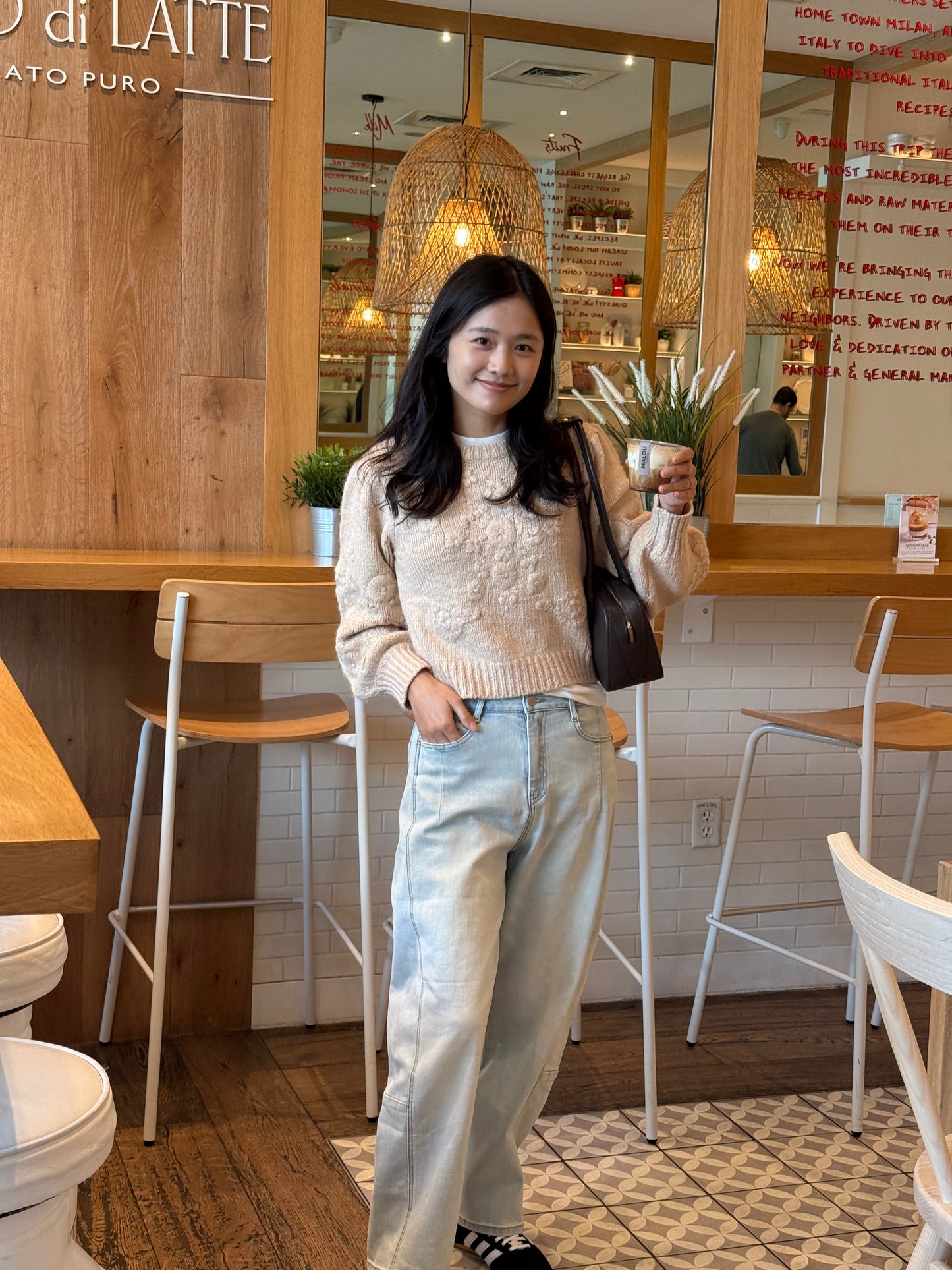 Fluffy Bloom Knit Sweater