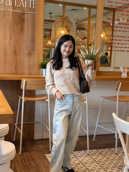 Fluffy Bloom Knit Sweater