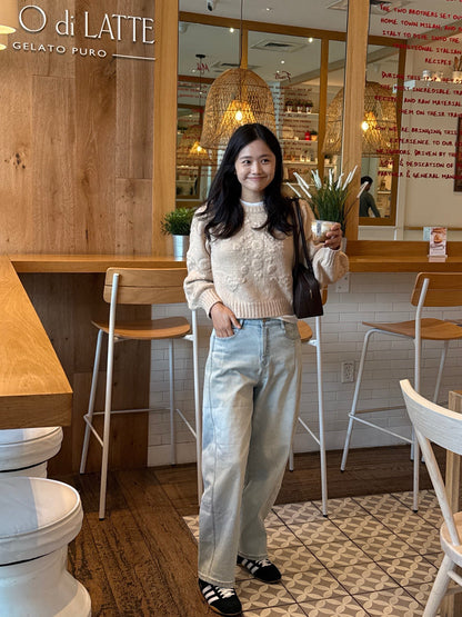 Fluffy Bloom Knit Sweater