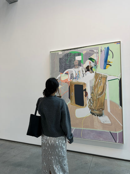 SILVER Glitter long skirts