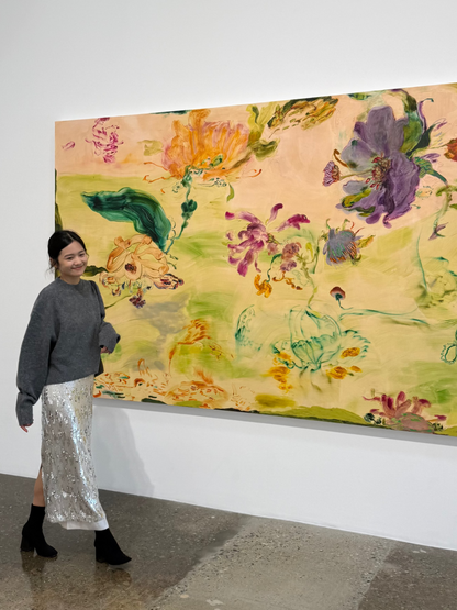 SILVER Glitter long skirts