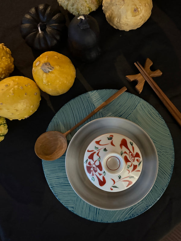 Indonesian Teakwood Spoon & Chopsticks Set with Holder alternate view