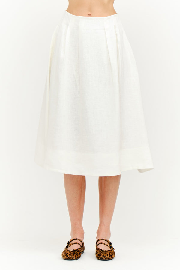 Pure Linen Flare Skirt alternate view
