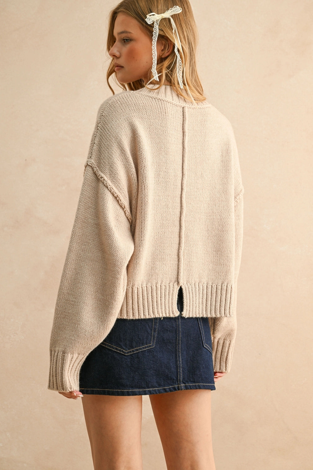 Soft Cream Cozy Knit Sweater